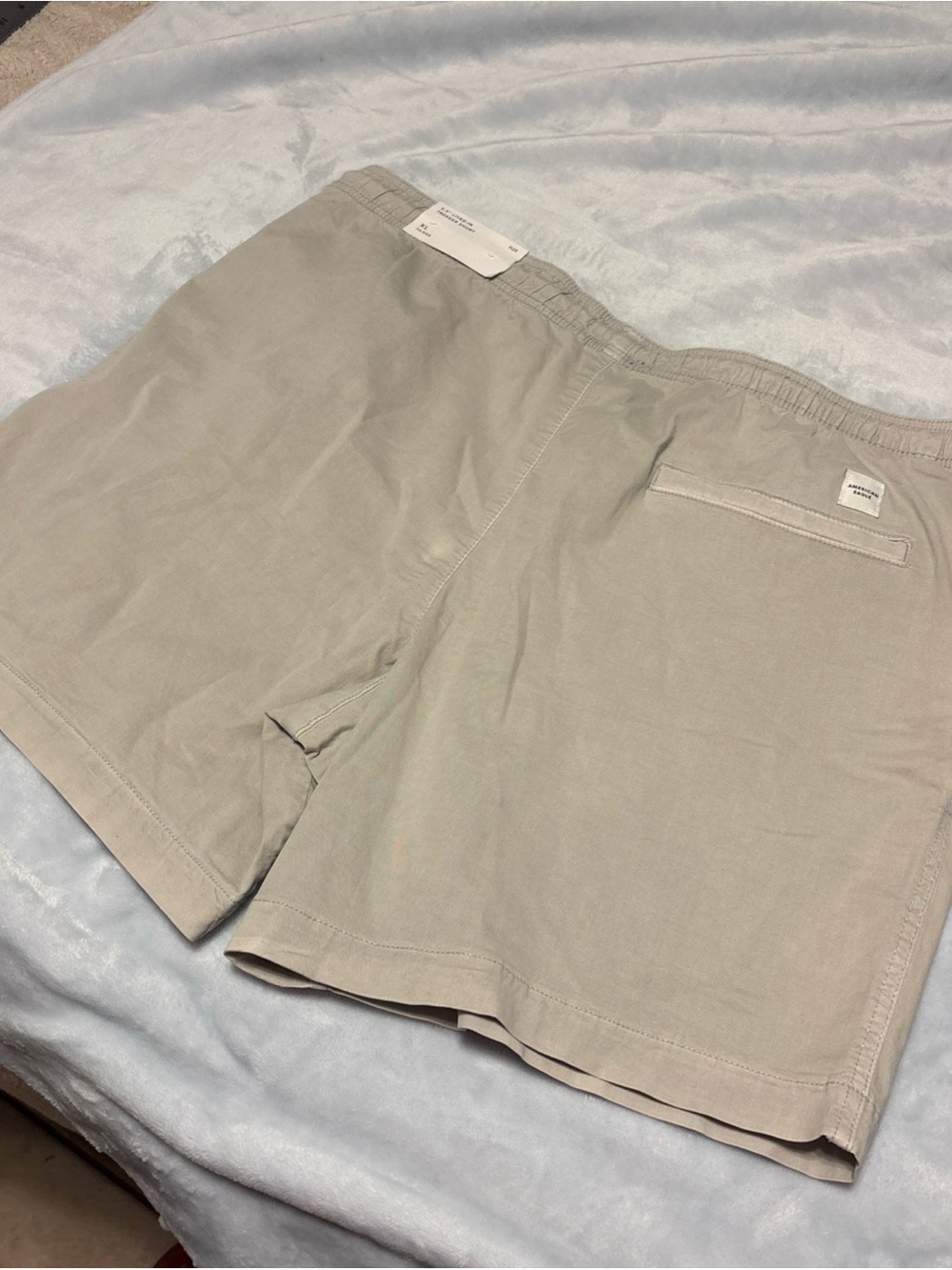 American Eagle Outfitters Men's Light Beige Flat-Front Shorts sz XL
